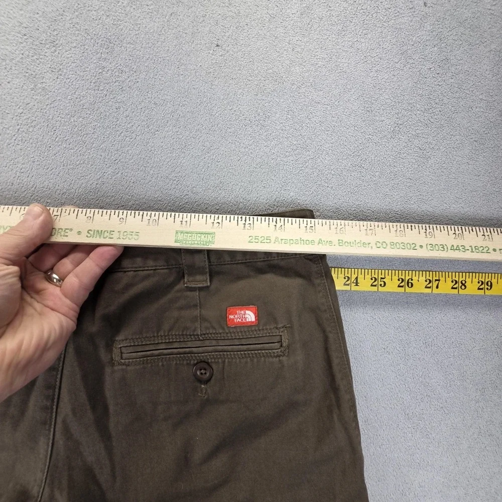 The North Face Shorts Womens 6 Brown Twill Gurkha Extended Waistband Tab